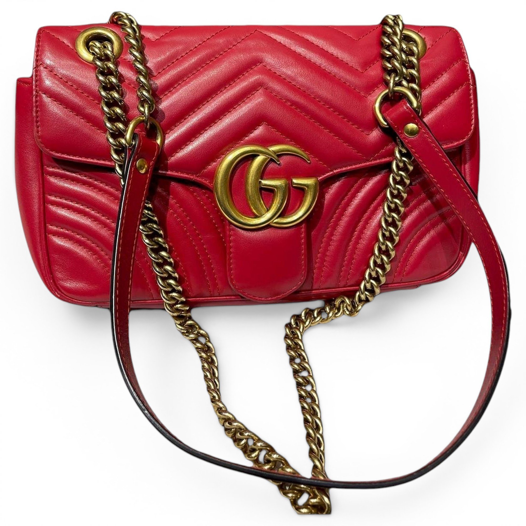 GG Marmont Flap leather handbag