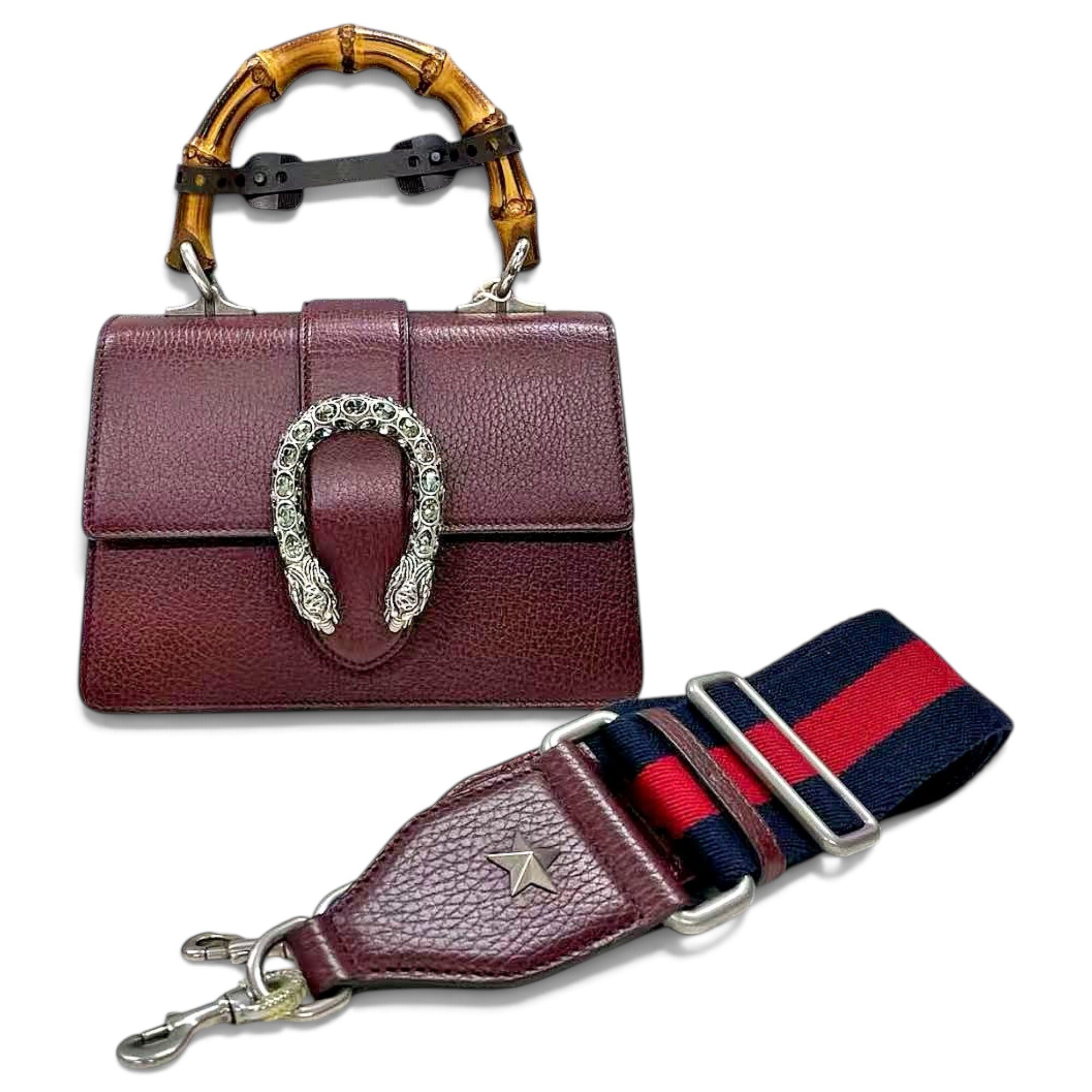 Dionysus Bamboo leather handbag