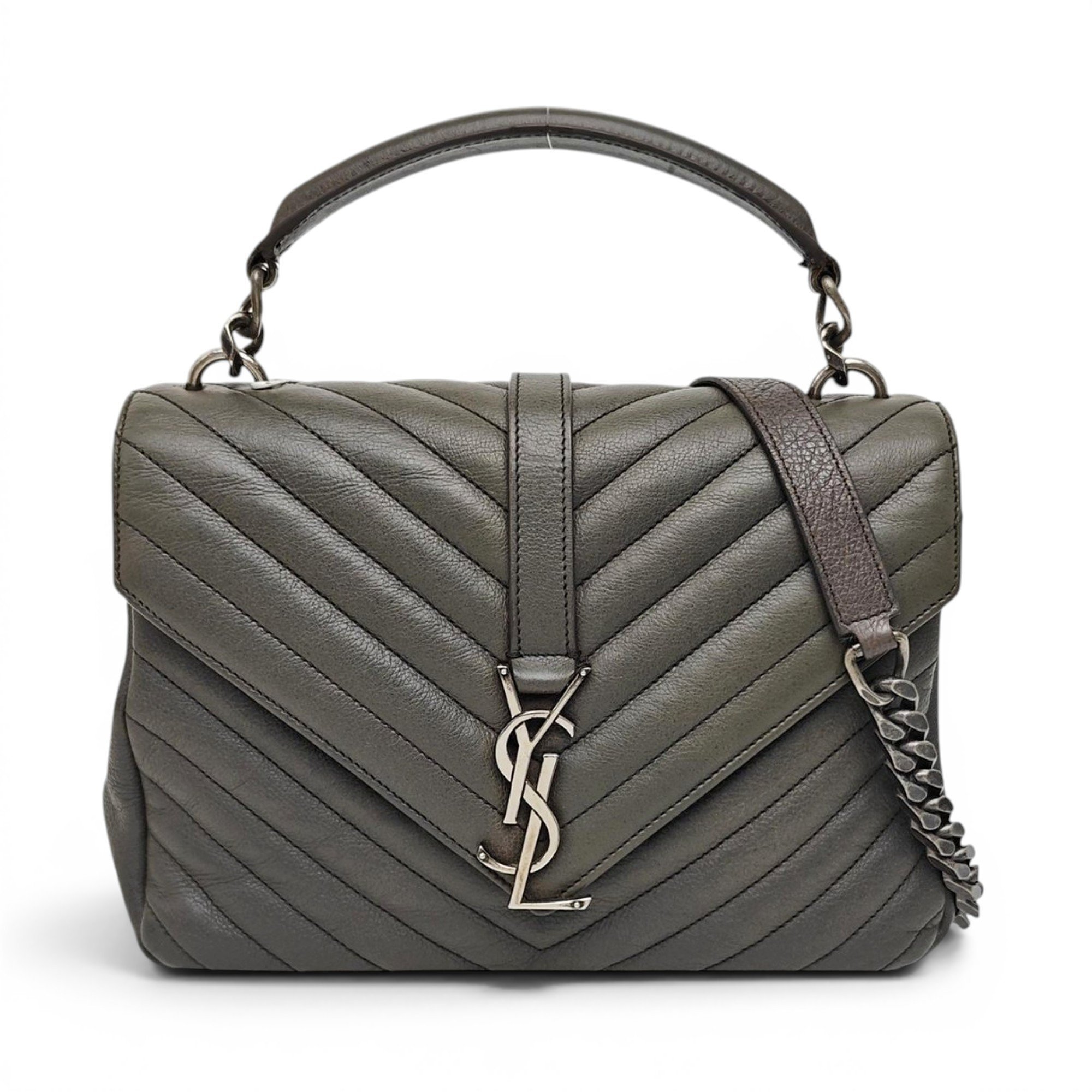 Collége monogramme leather handbag
