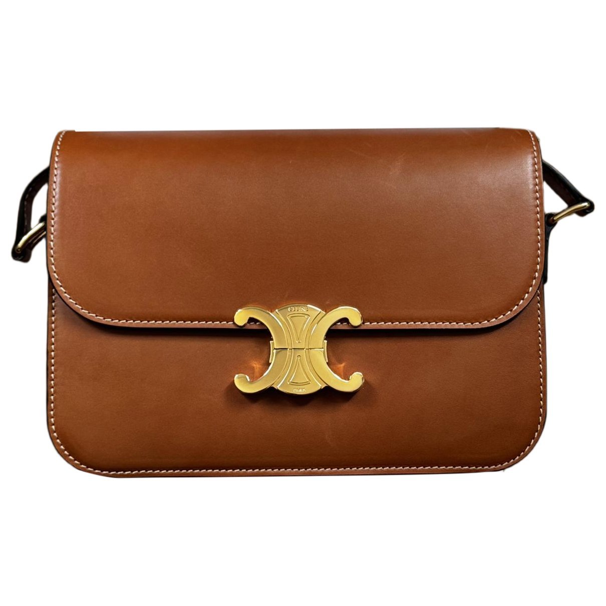 Triomphe leather handbag