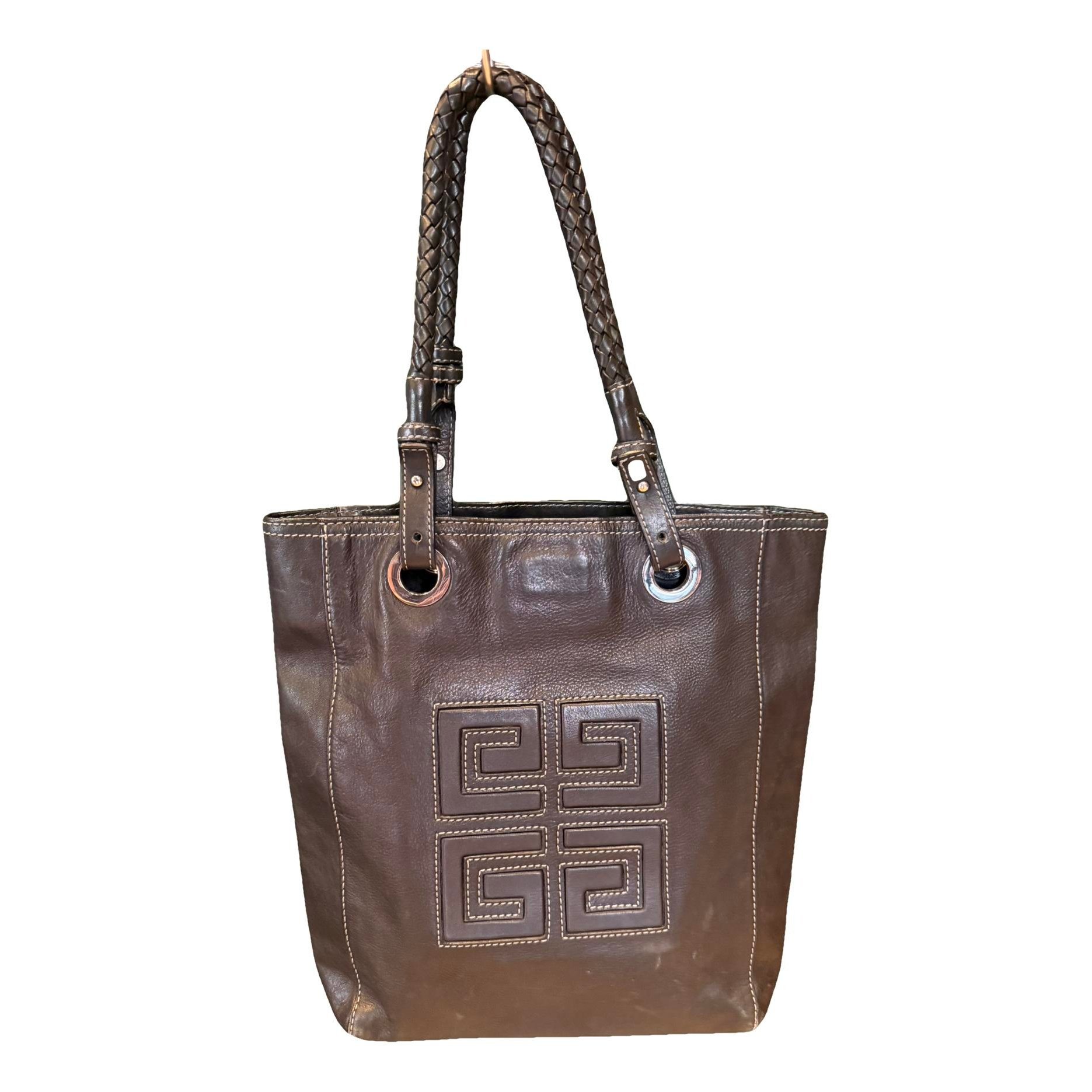 Leather tote