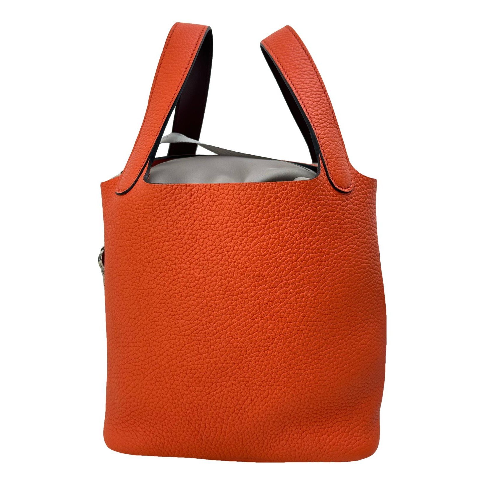 Picotin leather tote