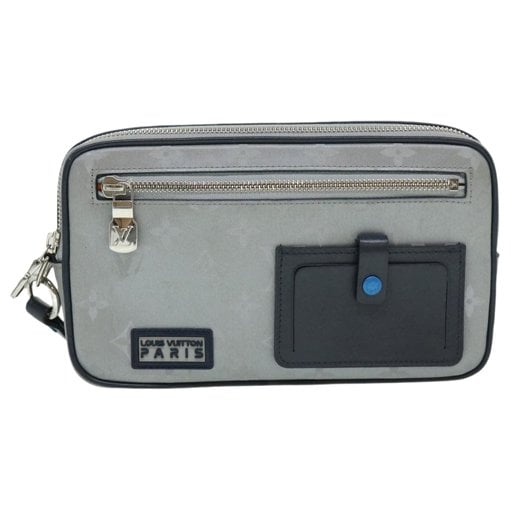 Leather clutch bag