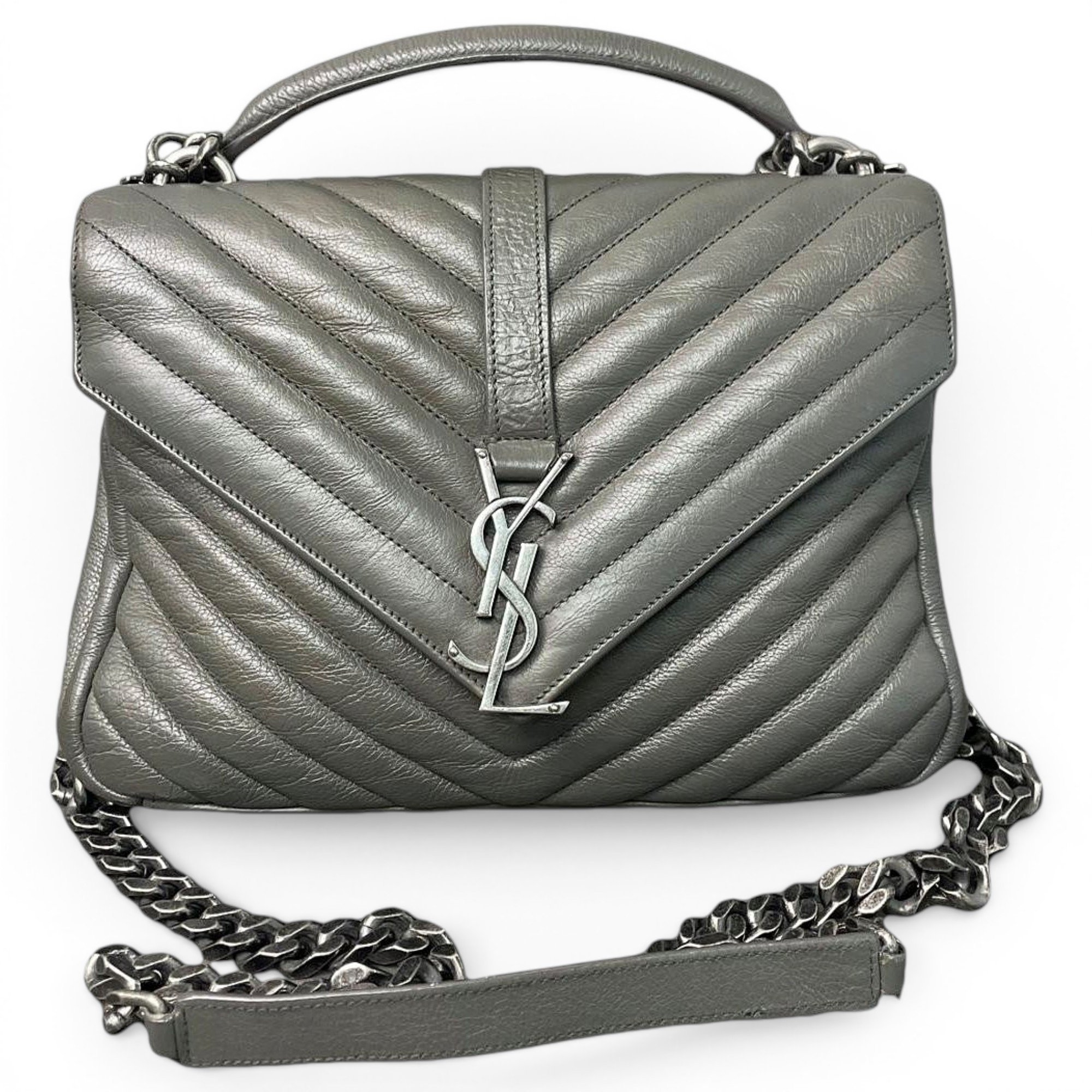 Collége monogramme leather handbag
