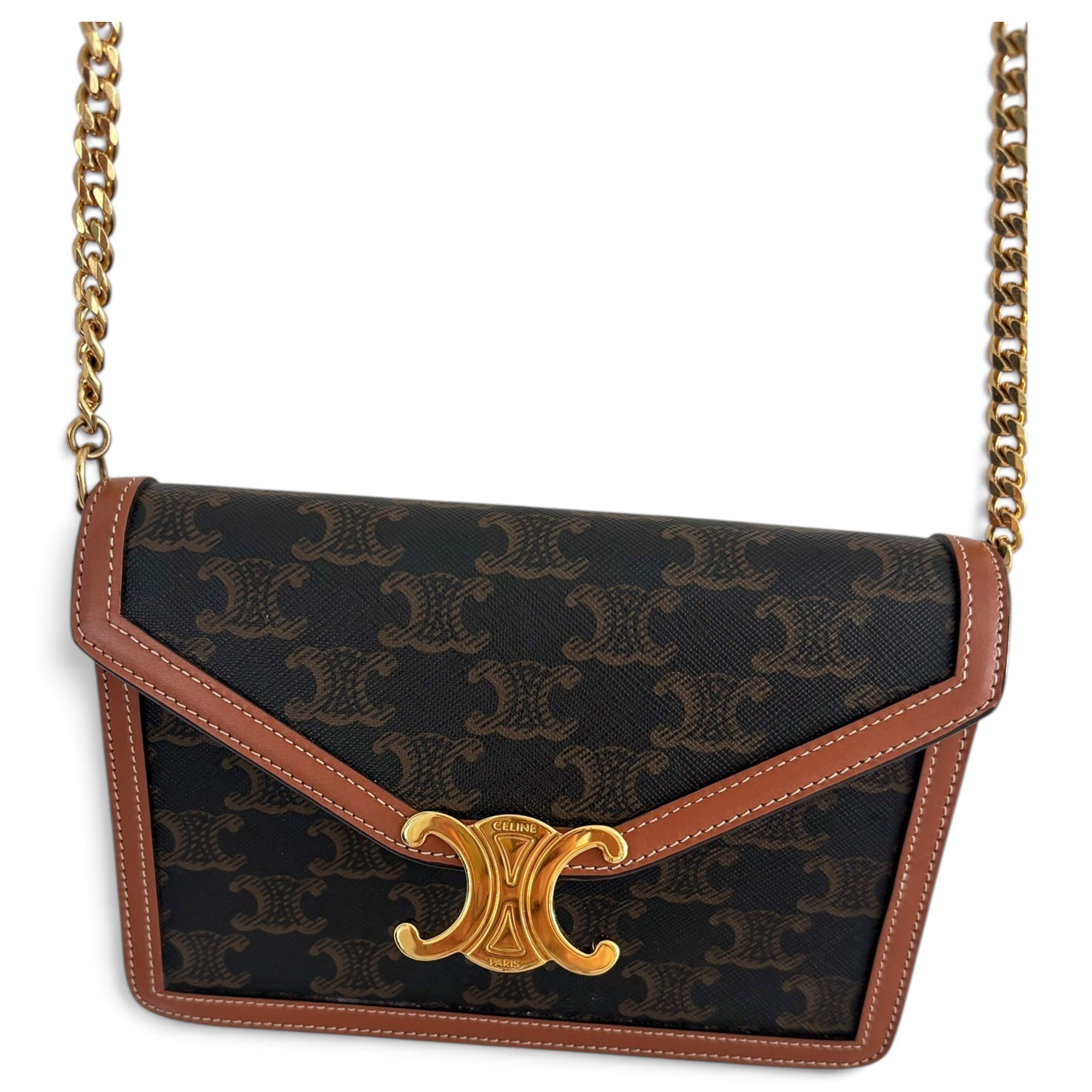 Triomphe leather handbag