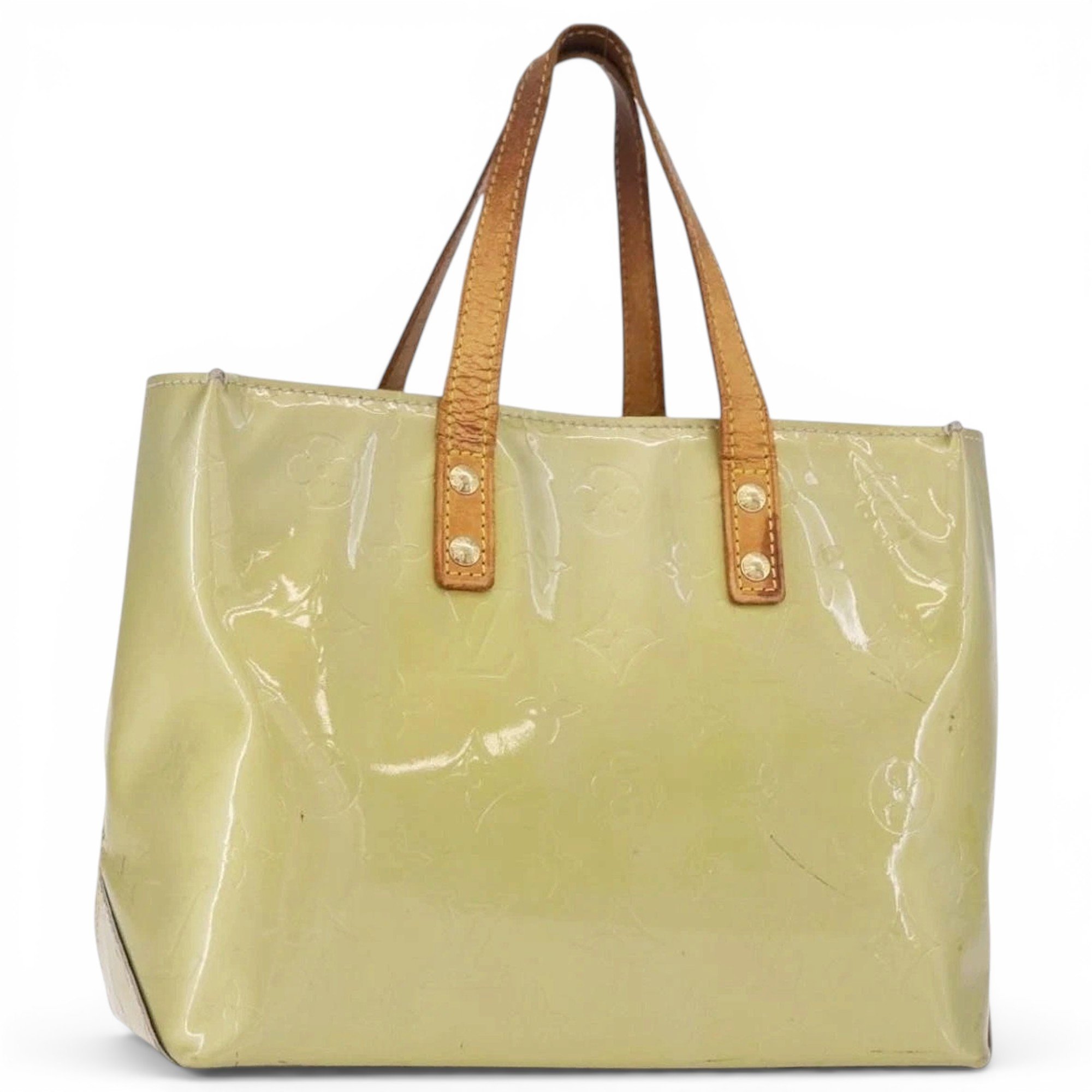 Patent leather handbag