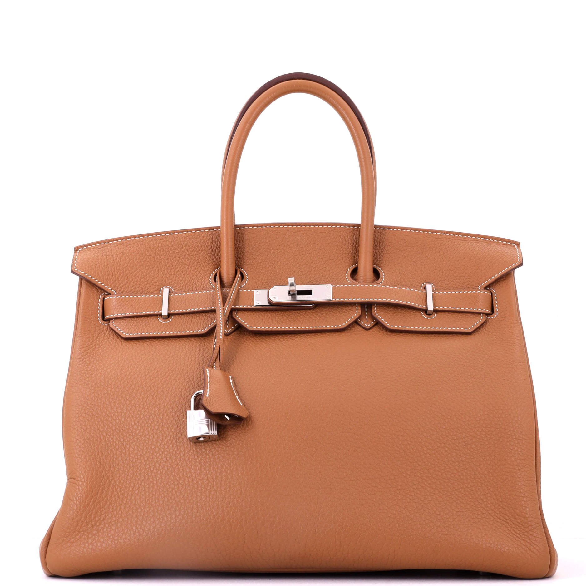 Birkin Handbag Gold Togo with Palladium Hardware 35