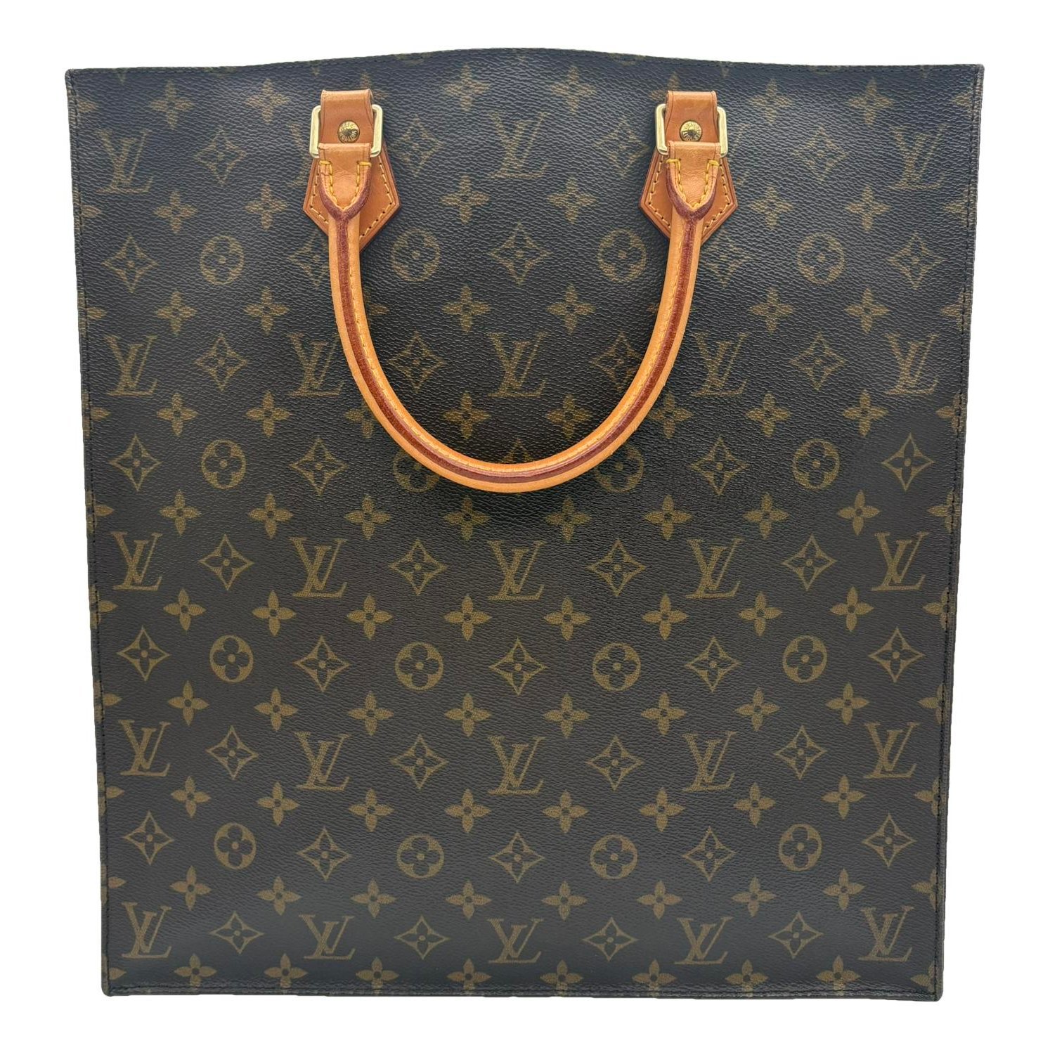 Plat leather handbag