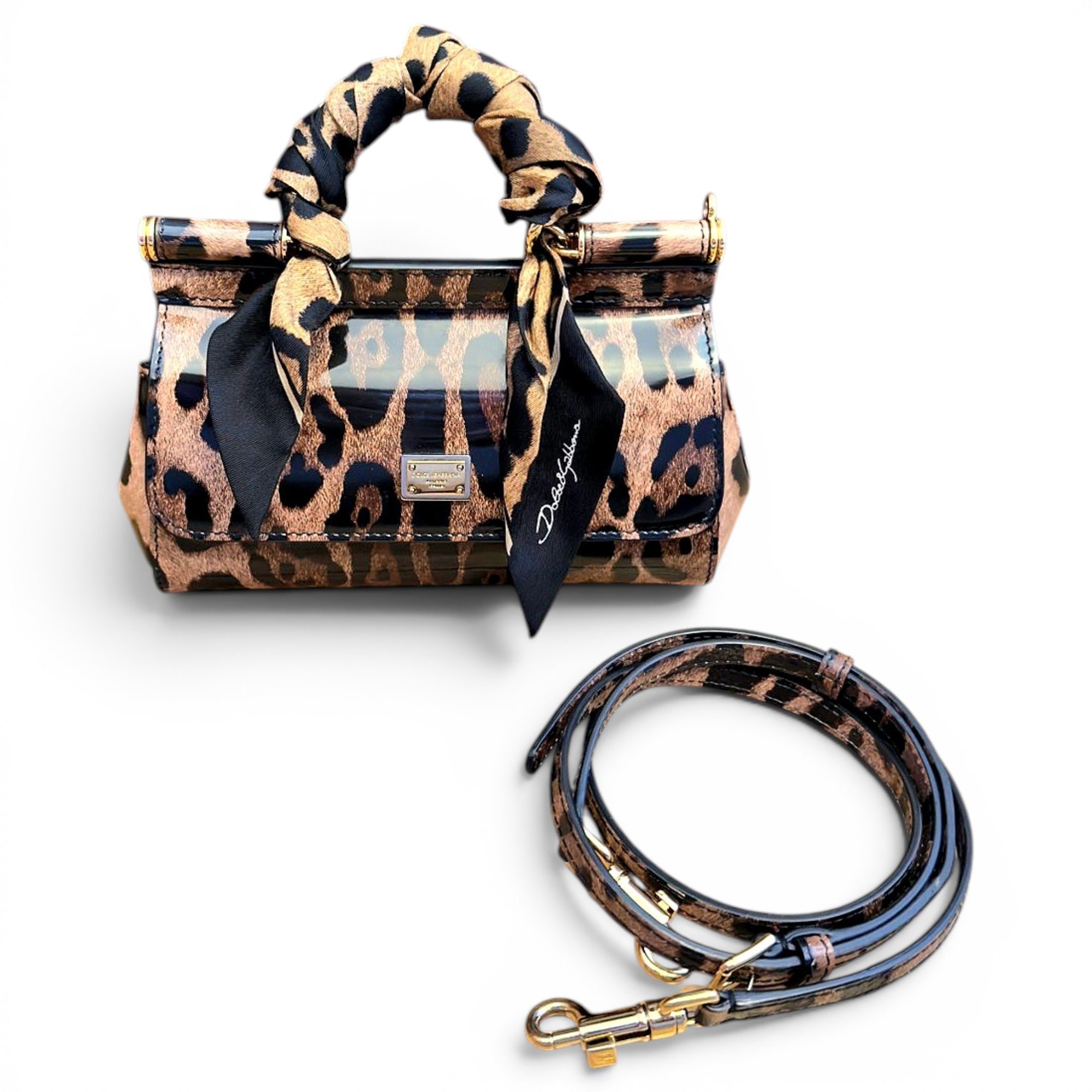 Sicily patent leather handbag