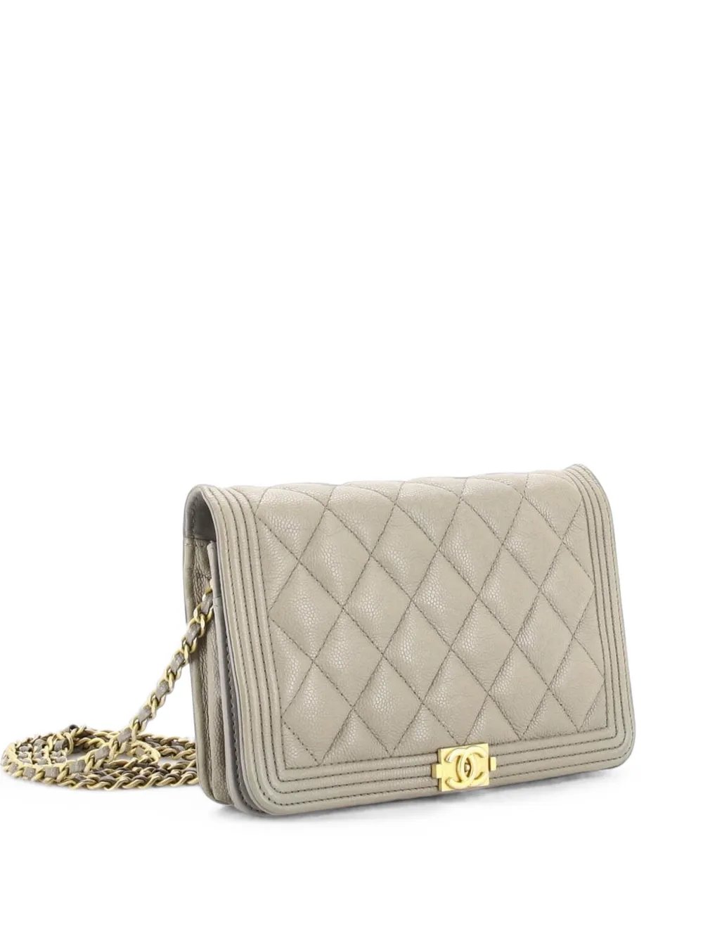 Boy Wallet on Chain Quilted Caviar crossbody bag