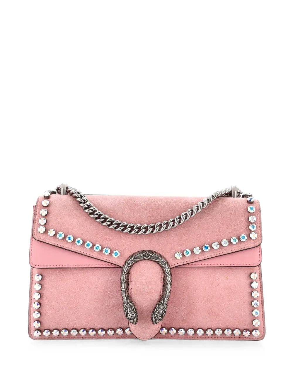 Dionysus Bag Crystal Embellished Suede Small shoulder bag