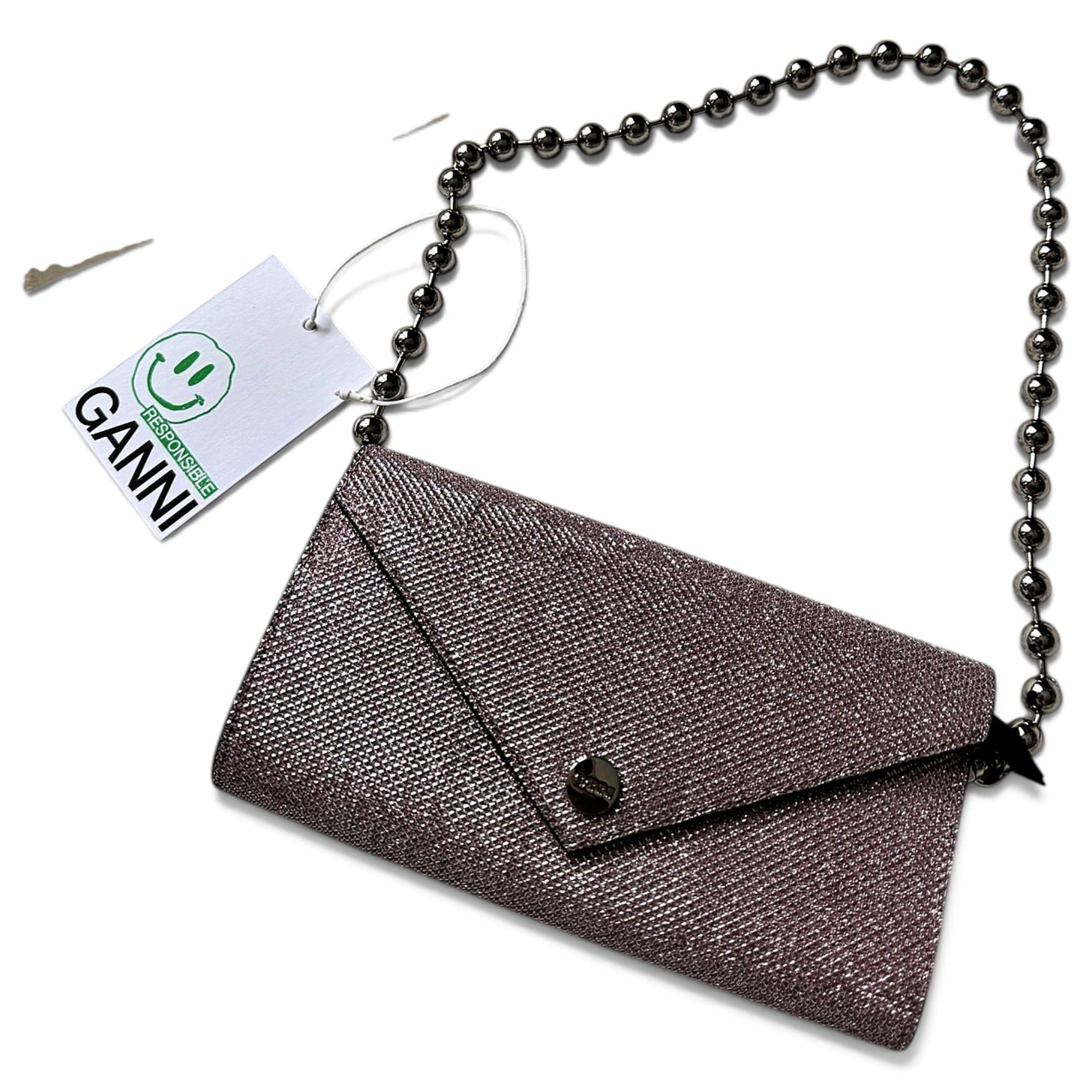 Leather clutch bag