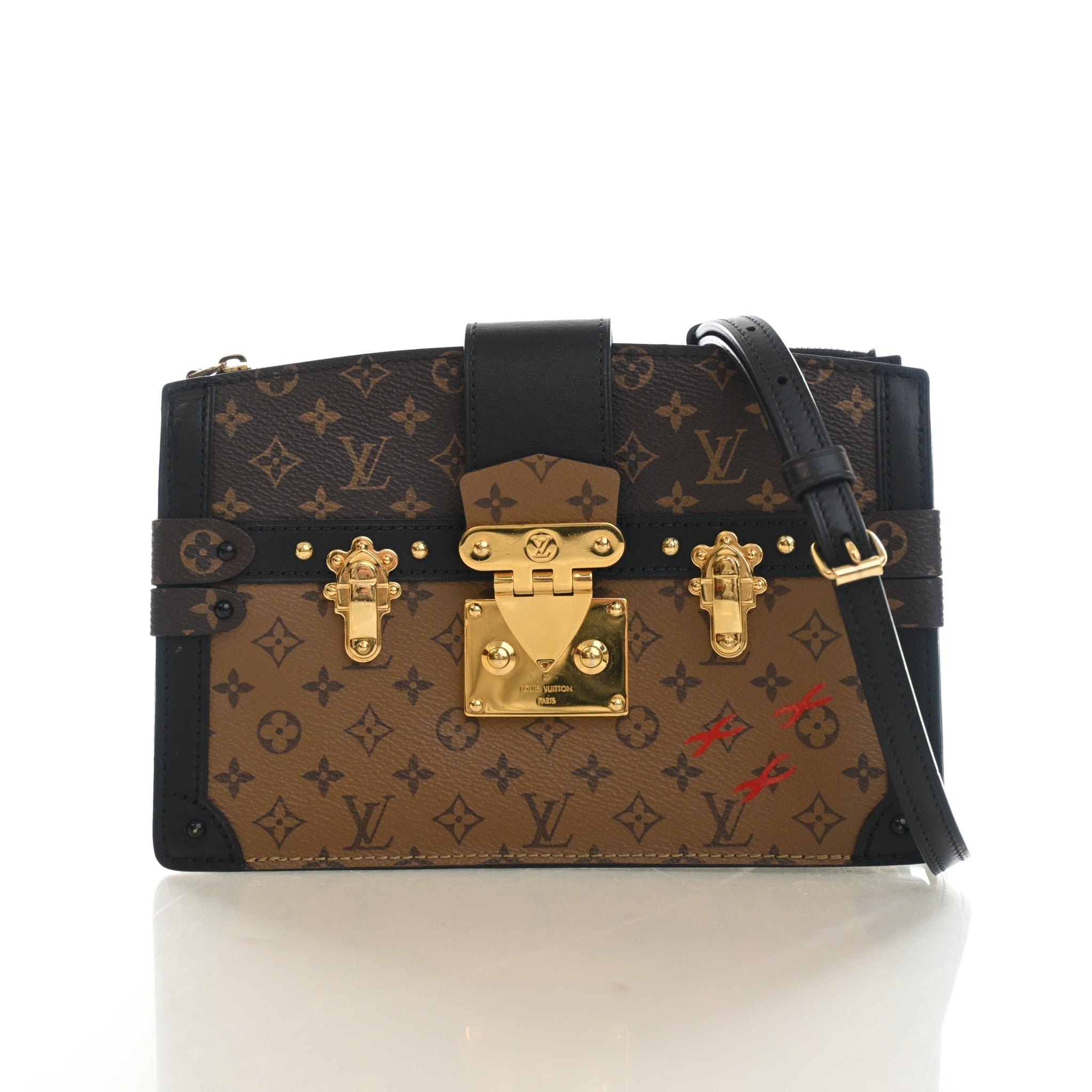 Louis Vuitton Reverse Monogram Trunk Clutch