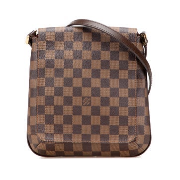 Damier Ebene Musette Salsa Long Strap