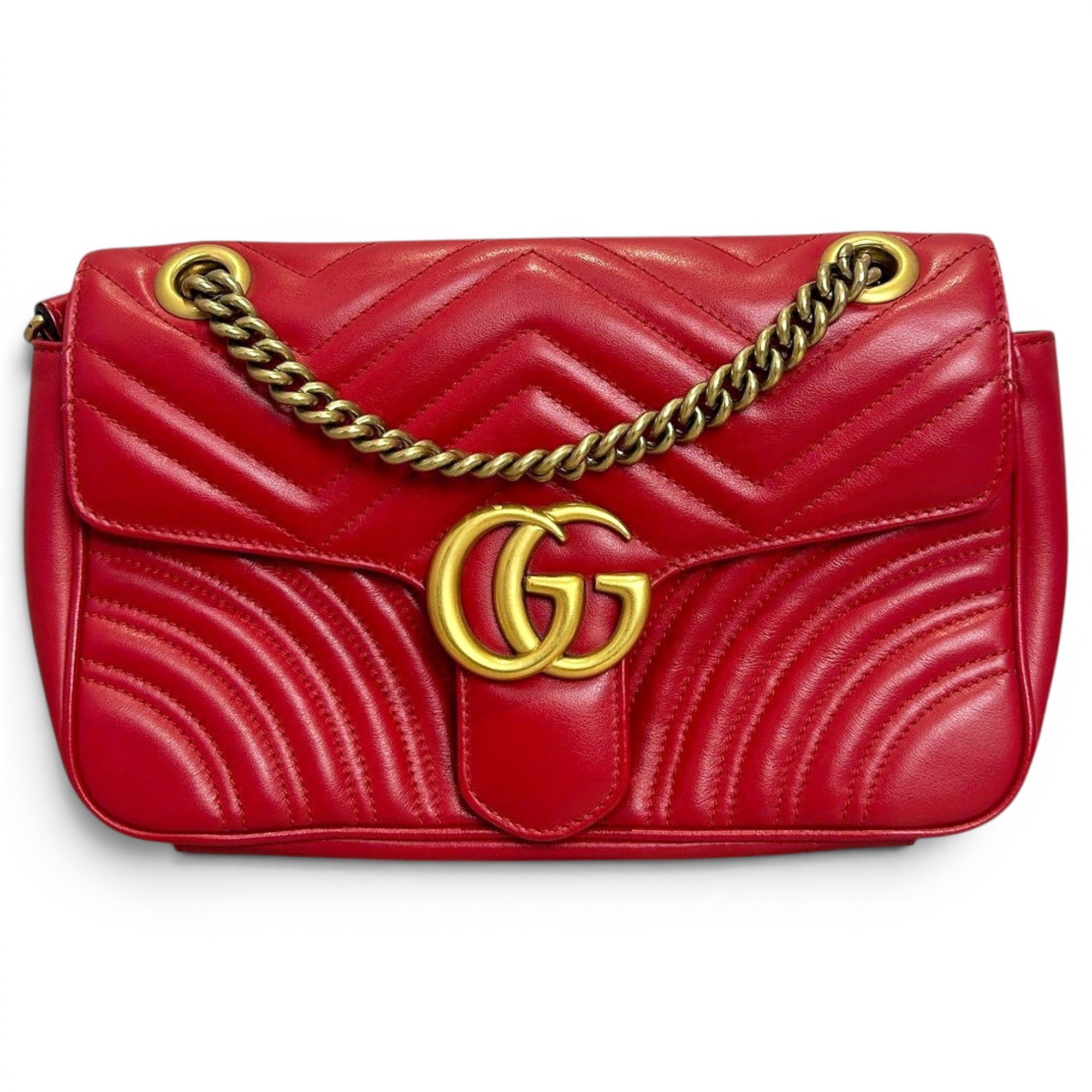 GG Marmont Flap leather handbag