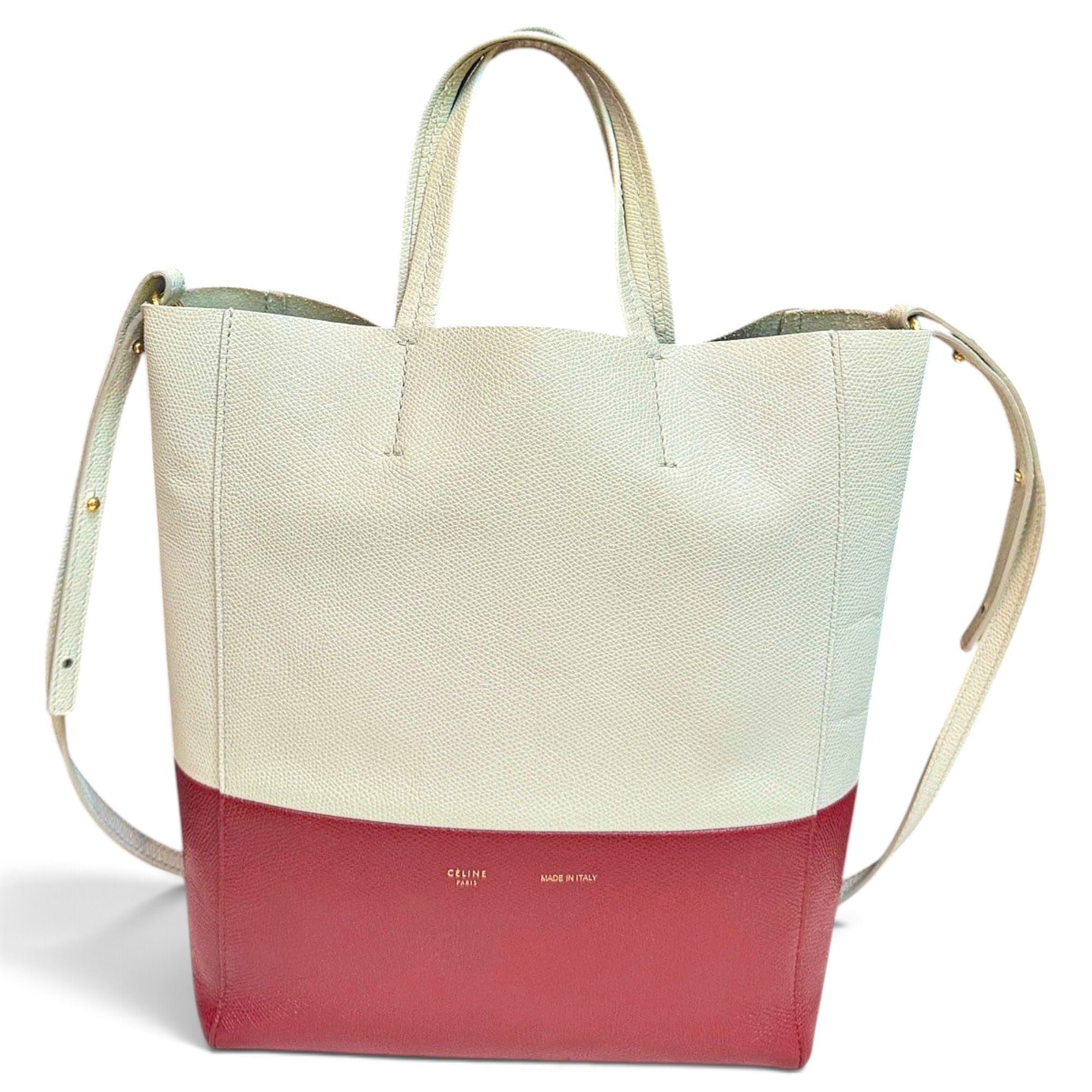 Cabas leather handbag