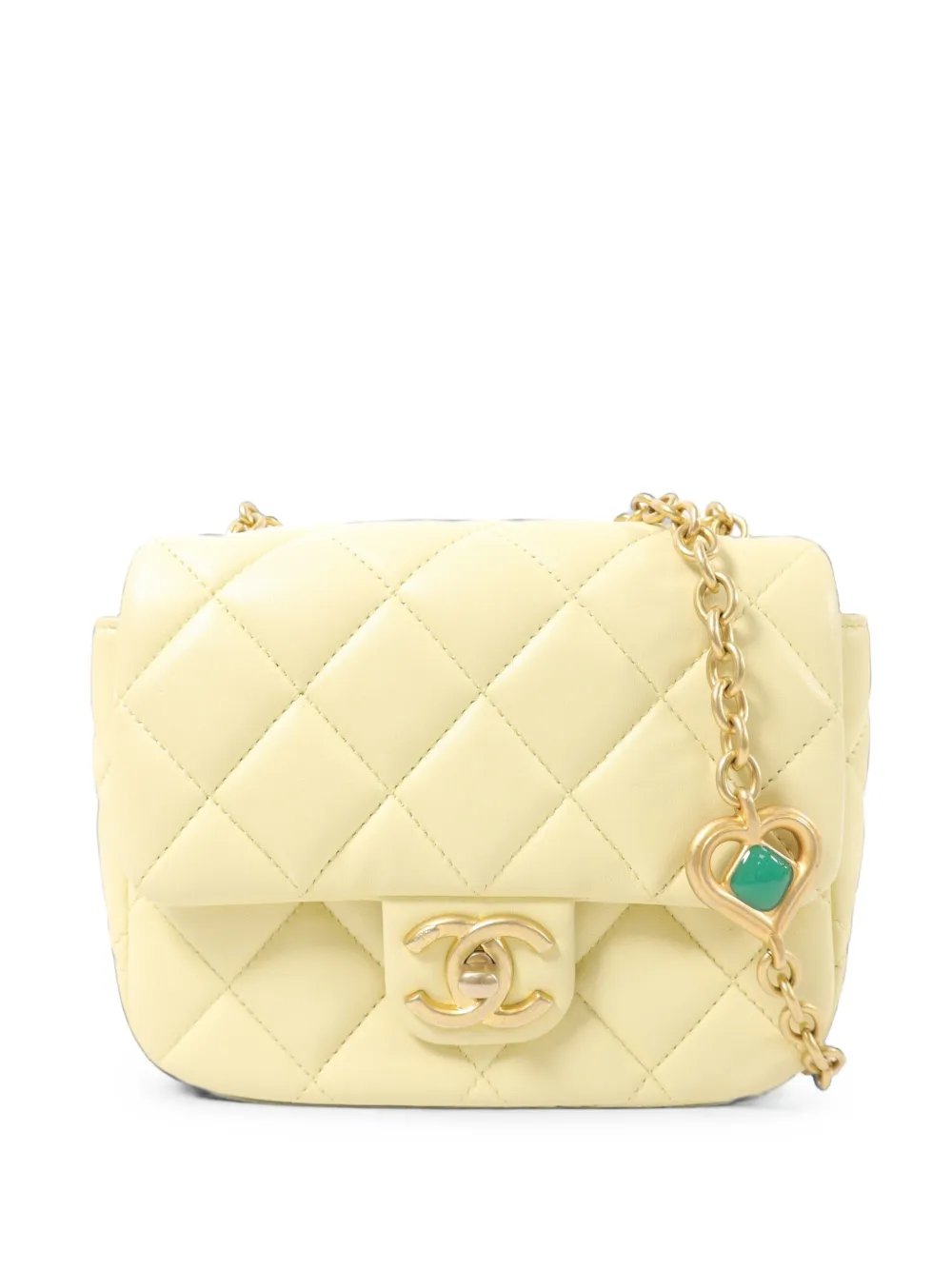 quilted CC charm-chain shoulder bag