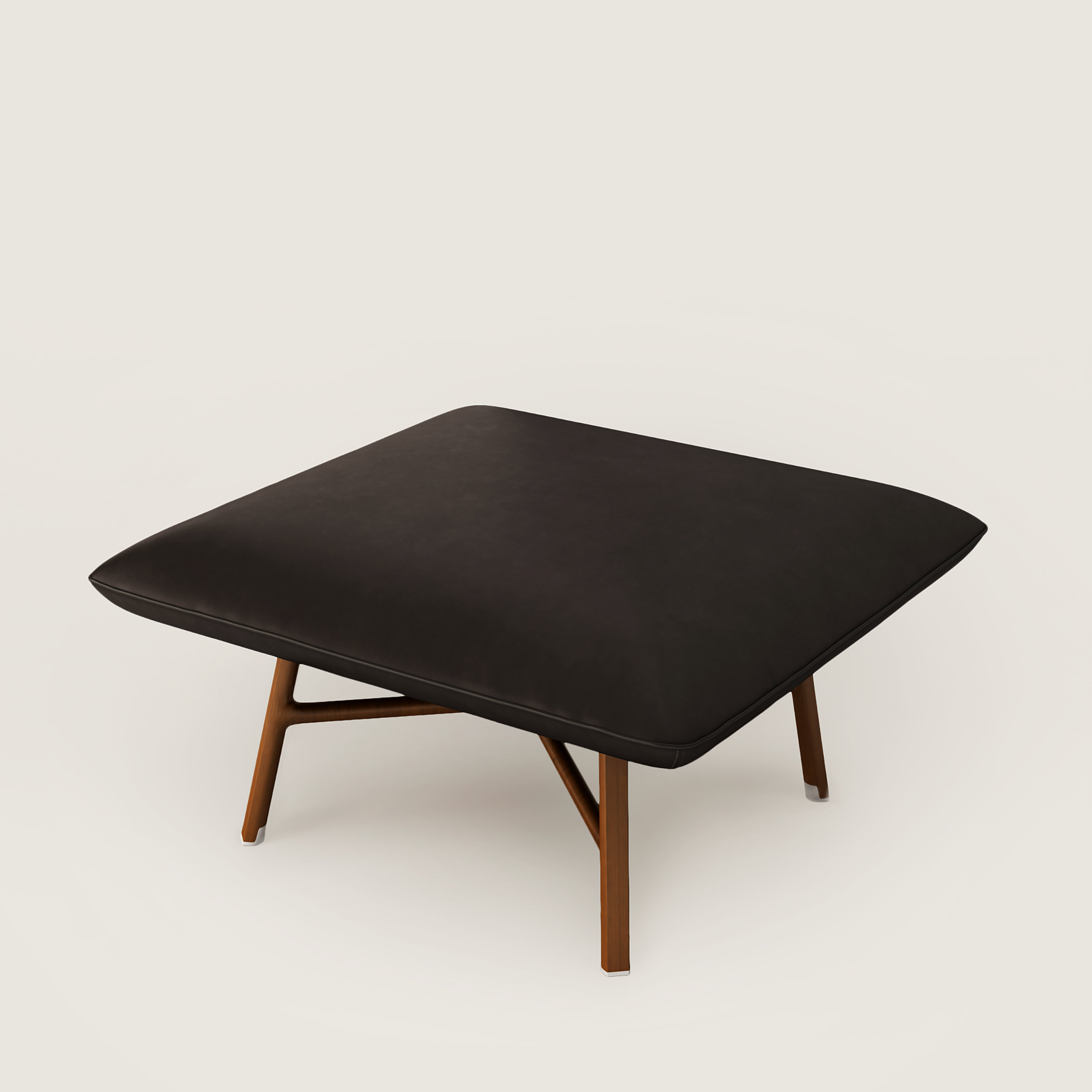 Les Necessaires d'Hermès "carre d'assise" low stool, high model