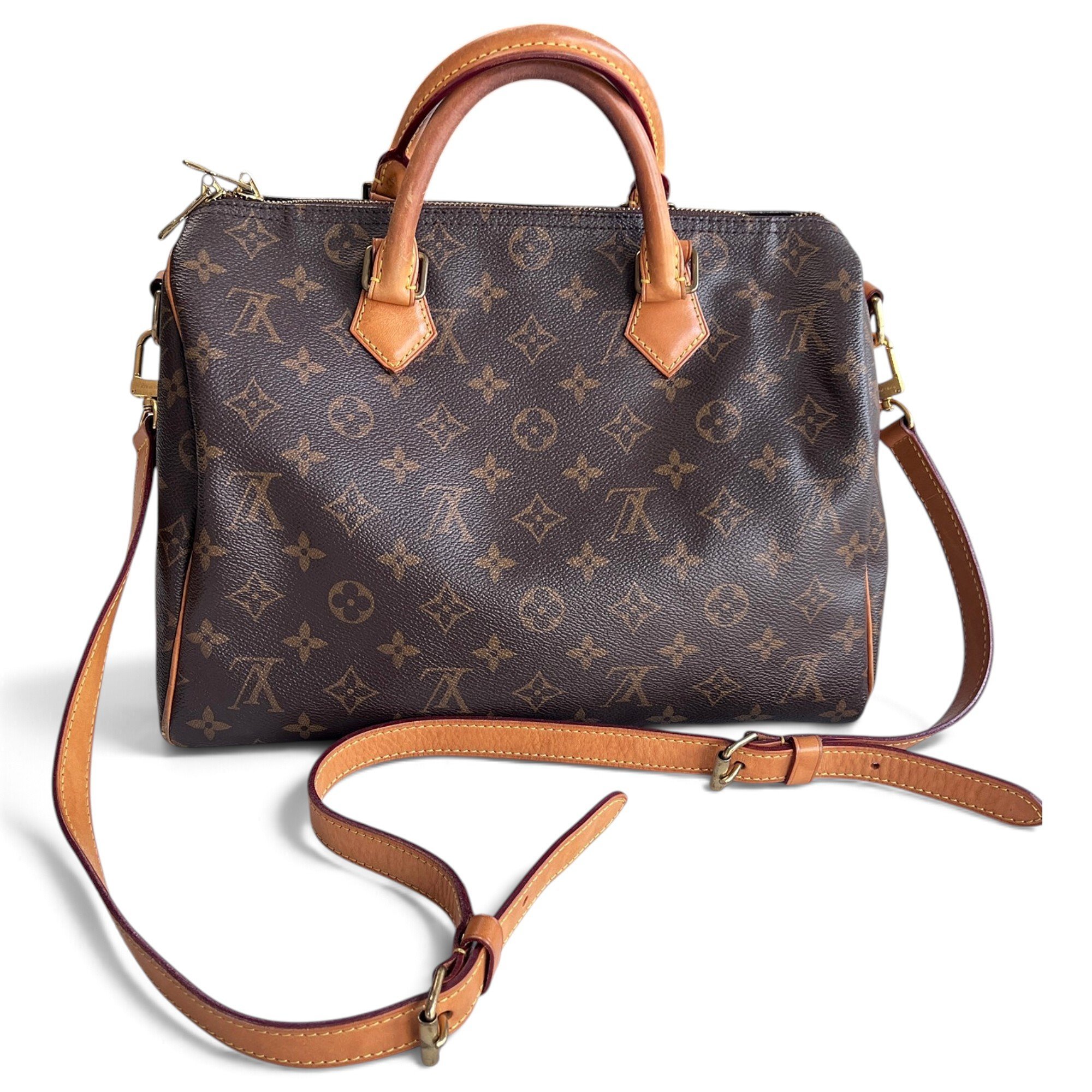 Speedy Bandoulière leather bowling bag