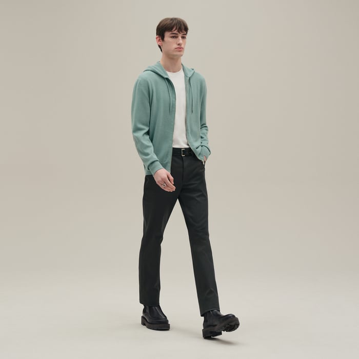 Céladon Cashmere "Maillon Chaine d'Ancre" Hooded Jacket