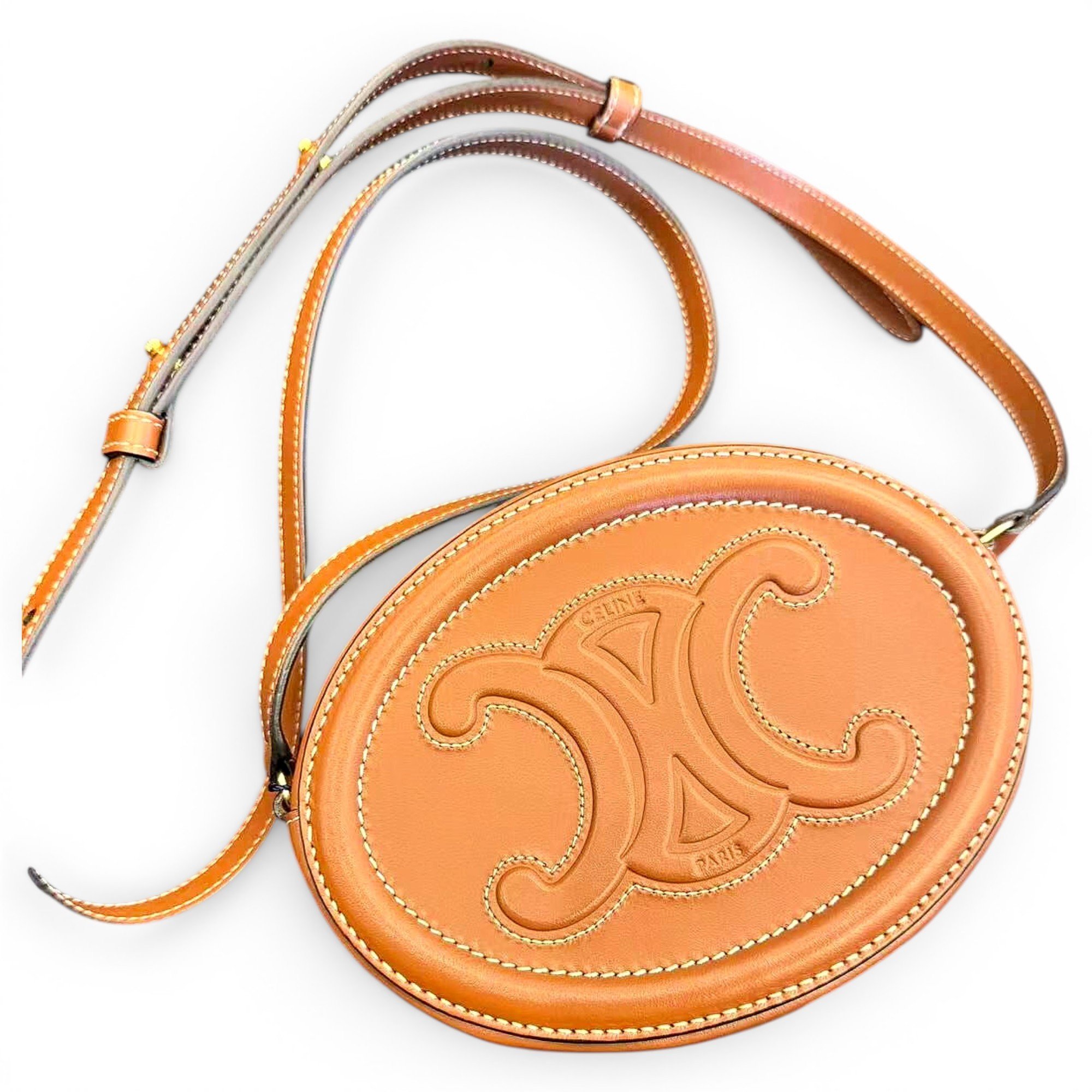Triomphe leather crossbody bag