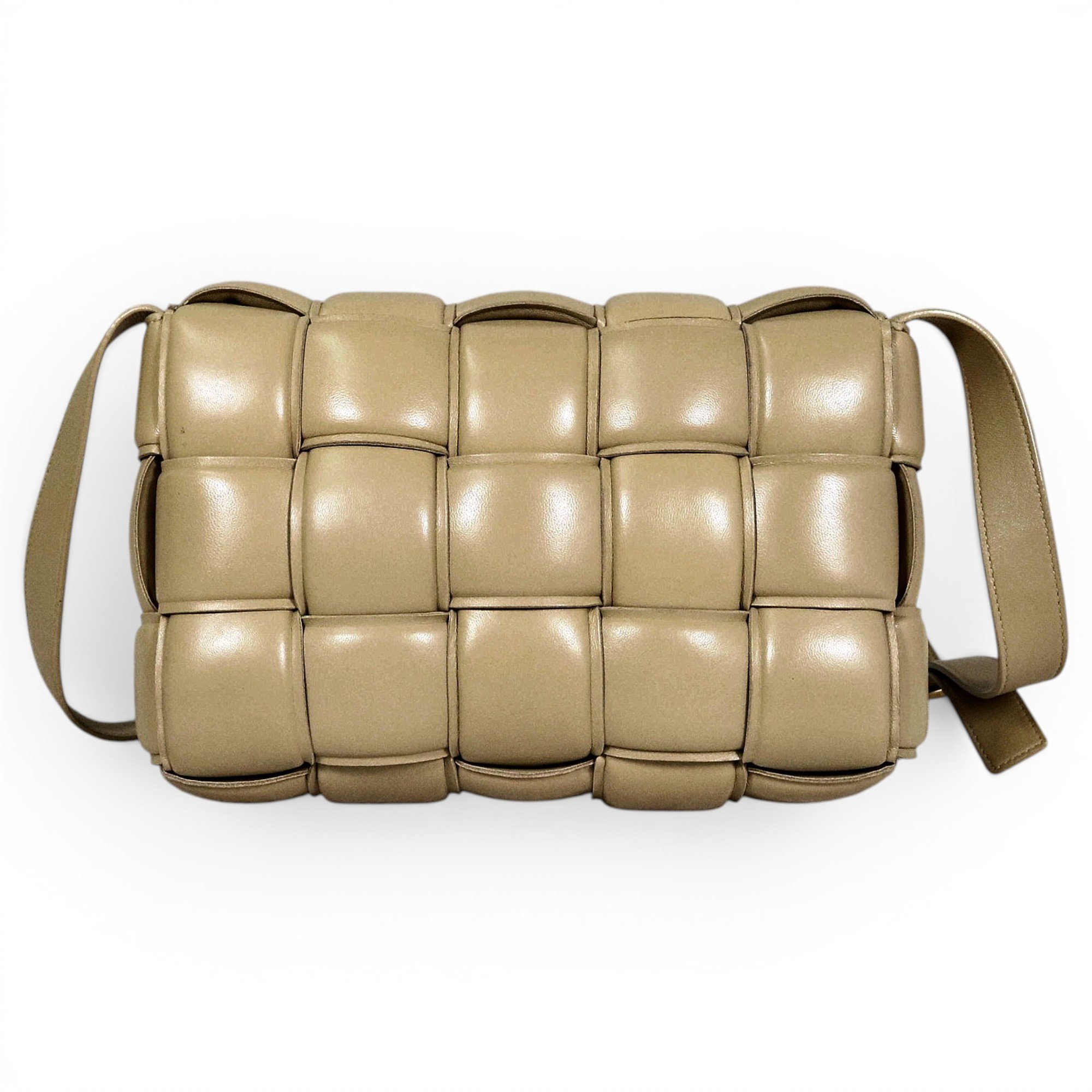 Cassette Padded leather handbag