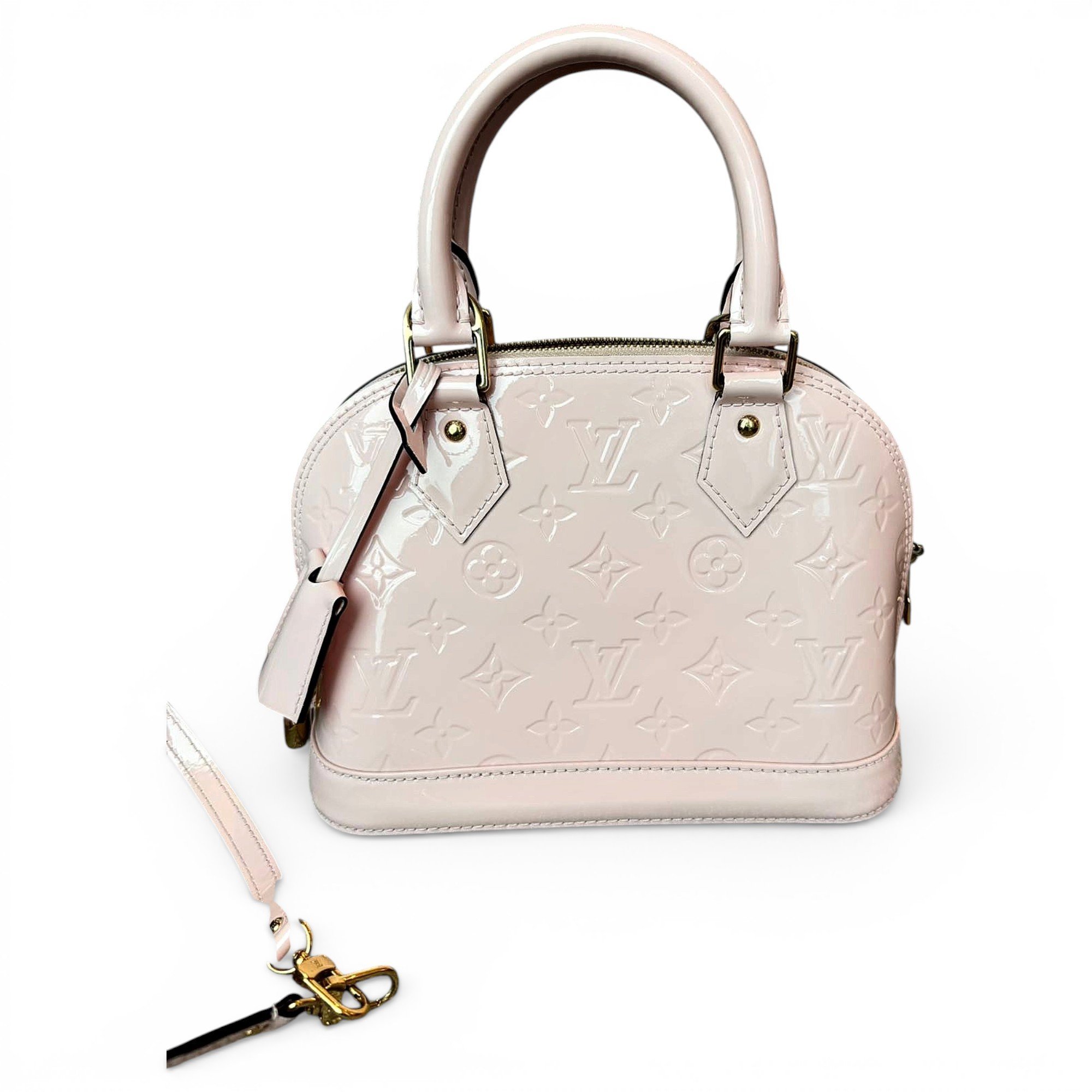 Alma BB patent leather handbag