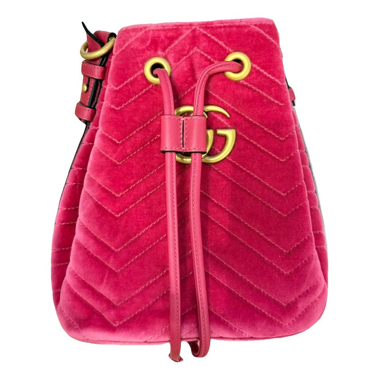 Ophidia Bucket velvet crossbody bag