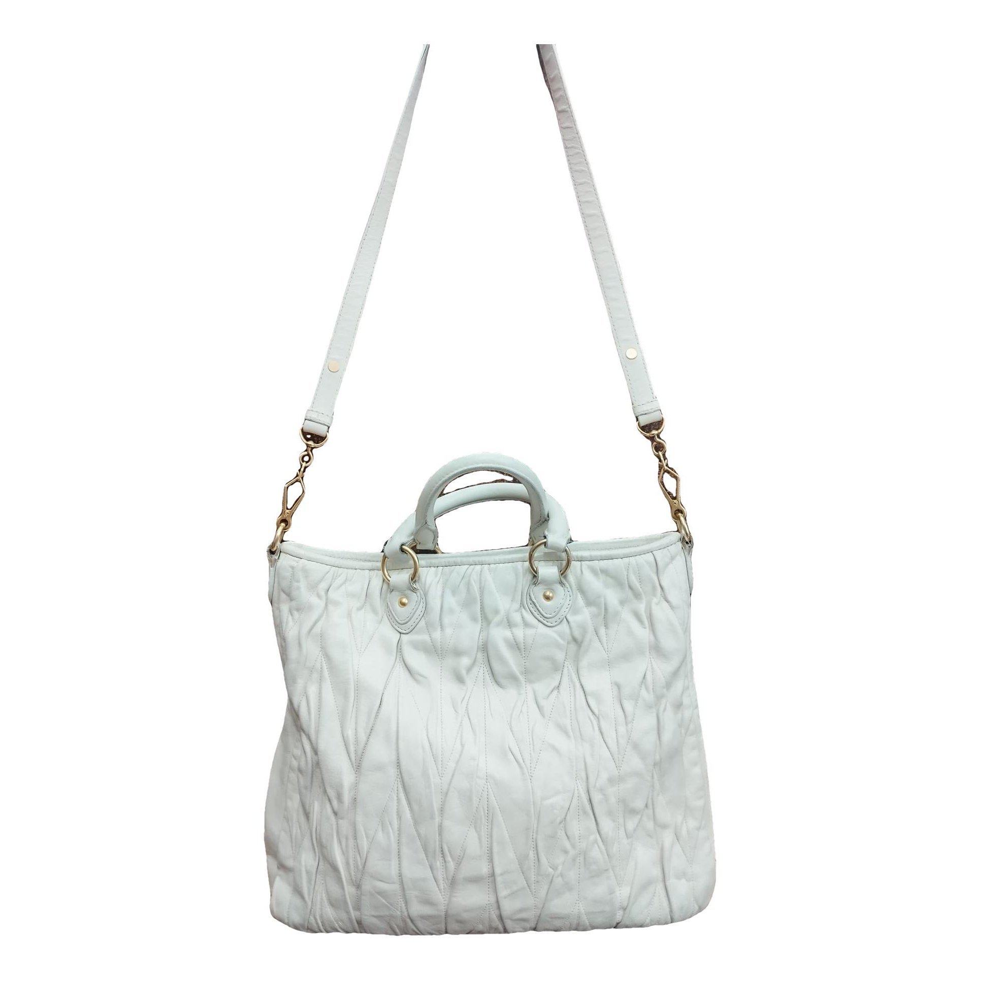 Matelassé leather tote