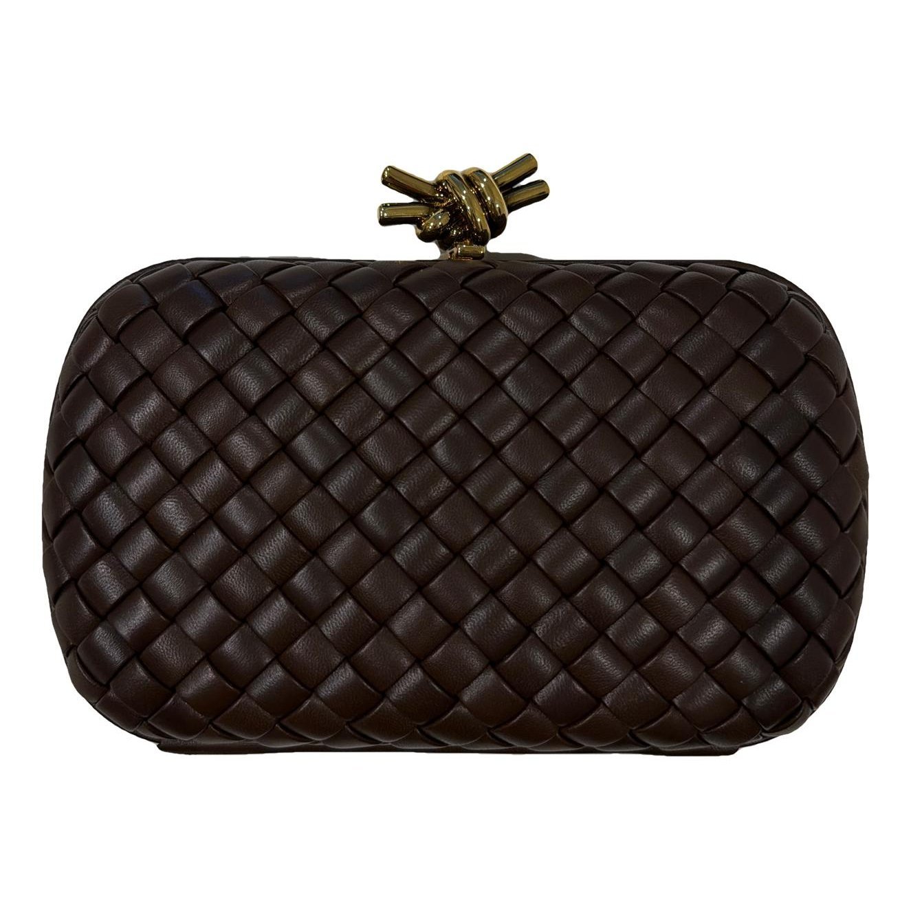 Pochette Knot leather clutch bag