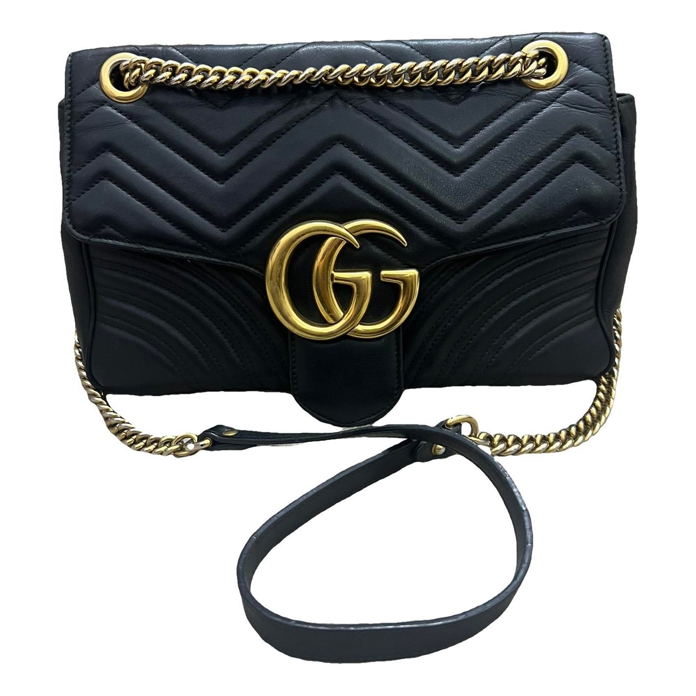 GG Marmont Flap leather crossbody bag