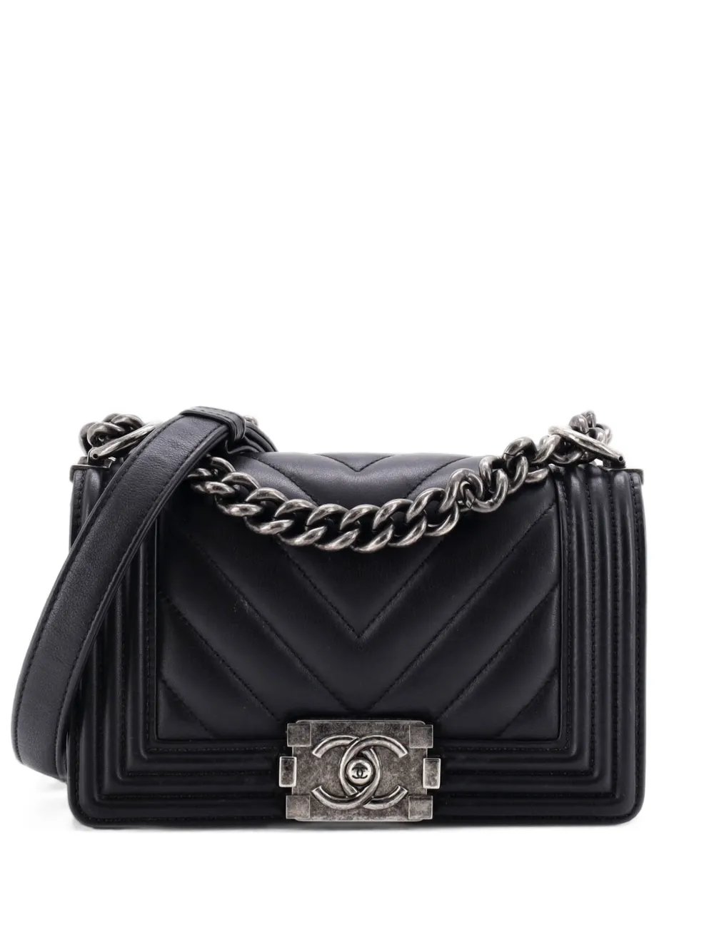 Boy Flap Bag Chevron Calfskin Small crossbody bag