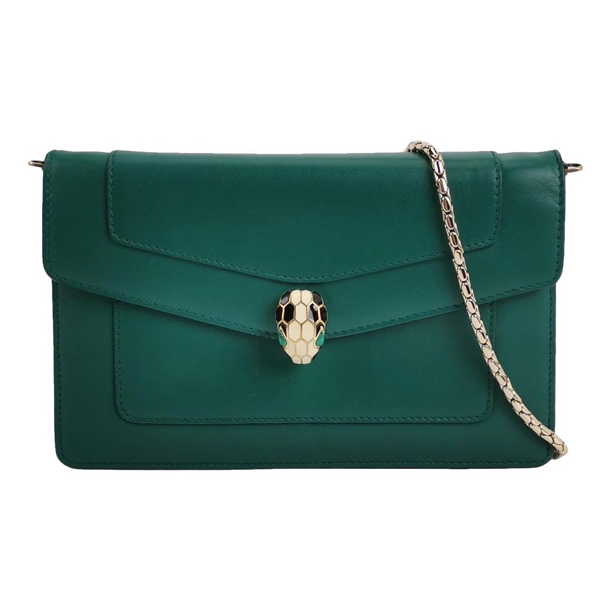Serpenti leather handbag