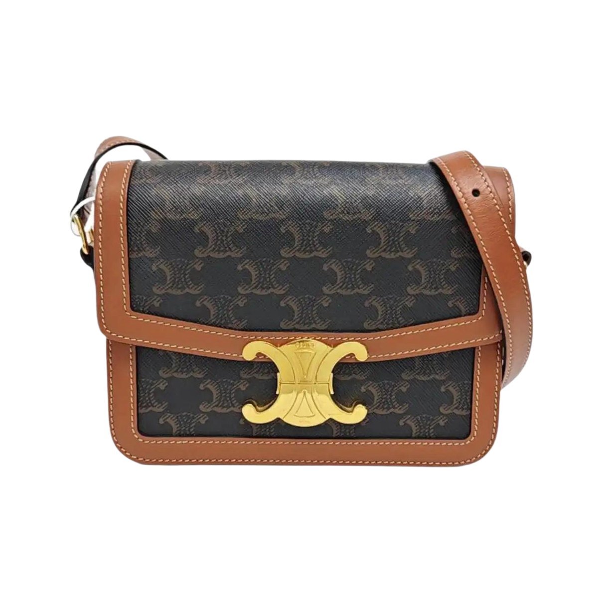 Triomphe leather handbag