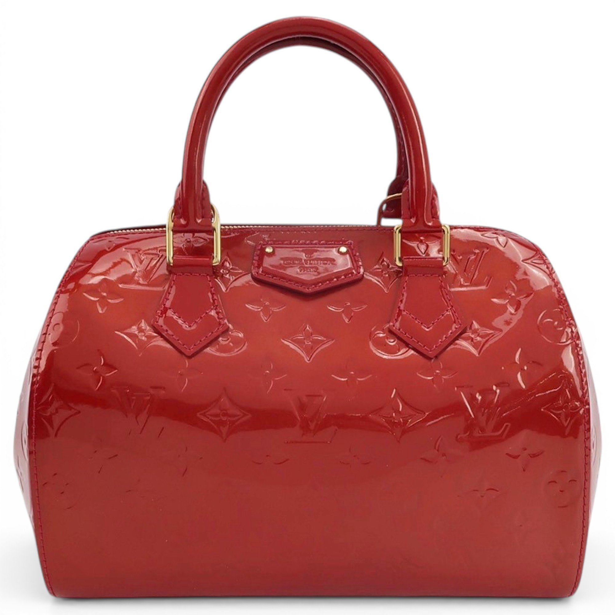 Patent leather handbag