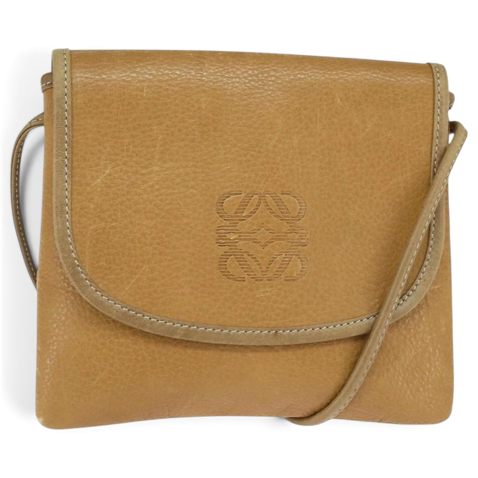 Anagram leather handbag
