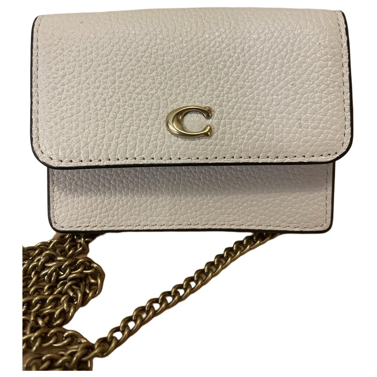 Leather clutch bag