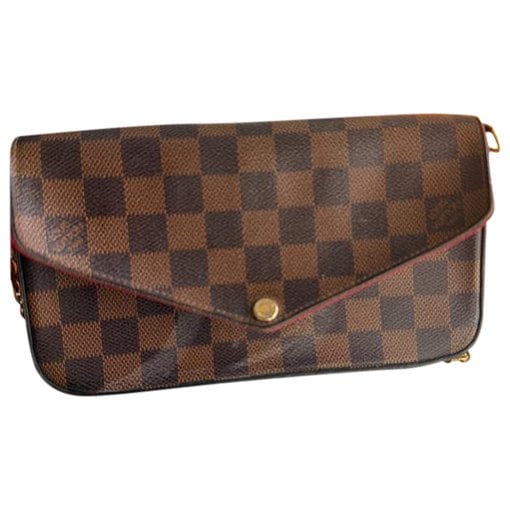 Leather clutch bag