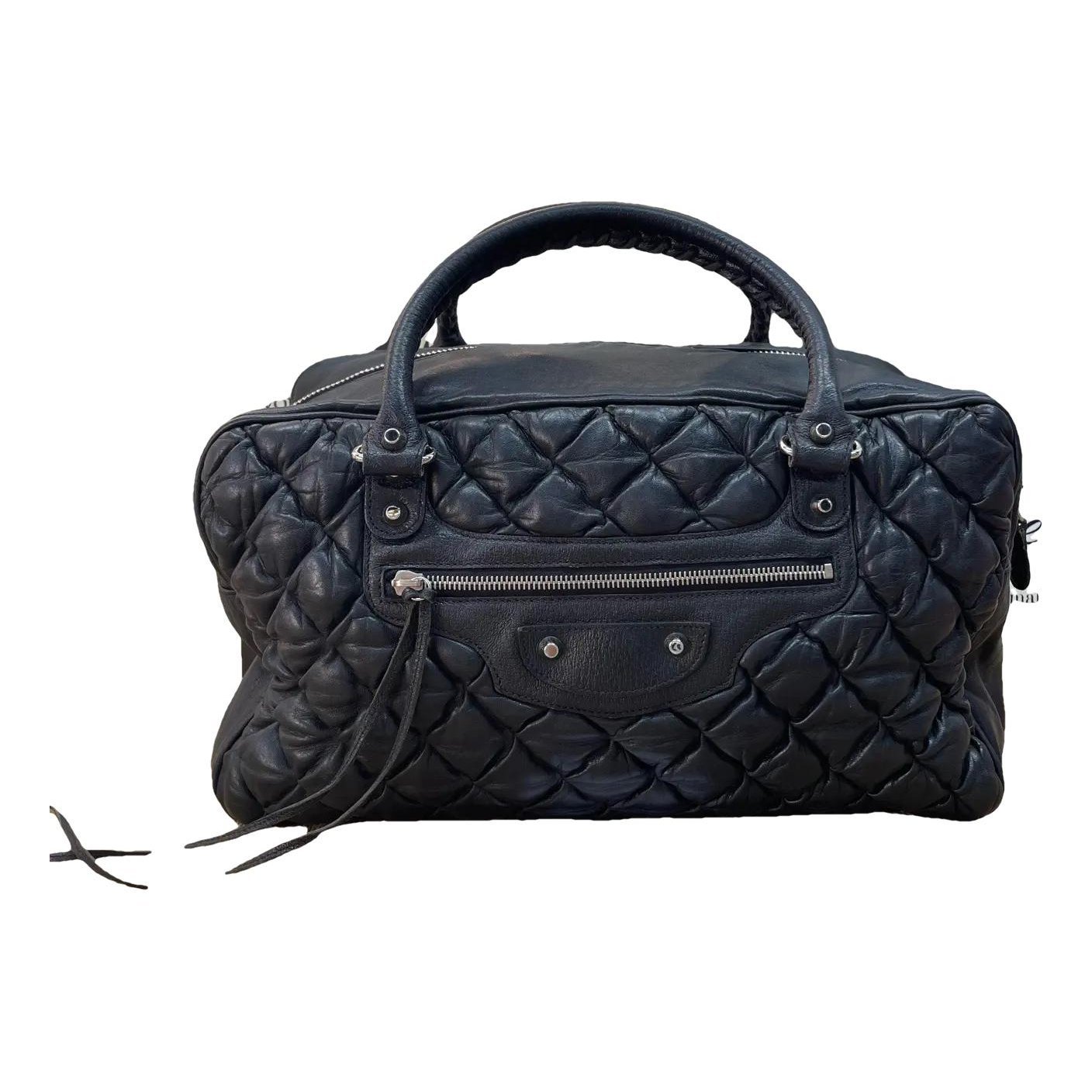 Balenciaga Weekender leather handbag