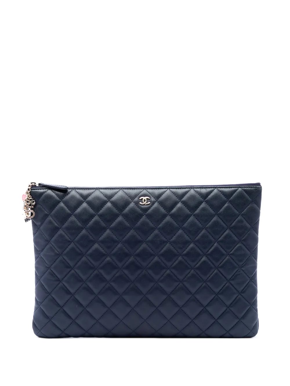 2016-2017 Large Quilted Lambskin Casino Charms O Case clutch bag