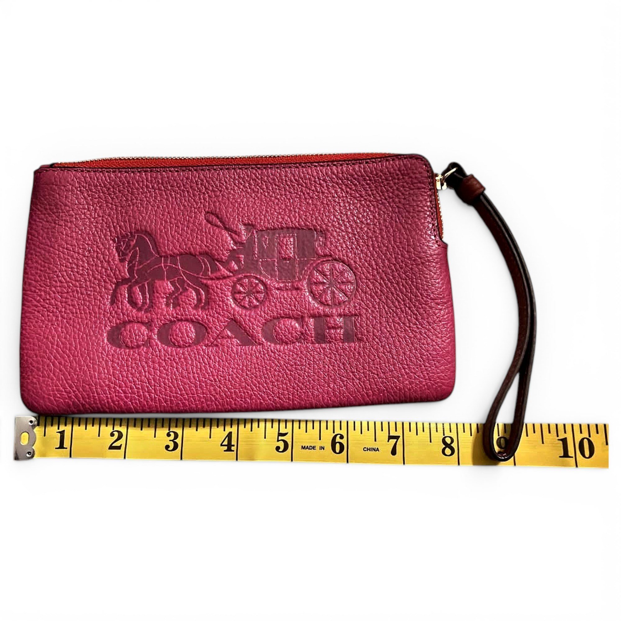 Leather clutch bag