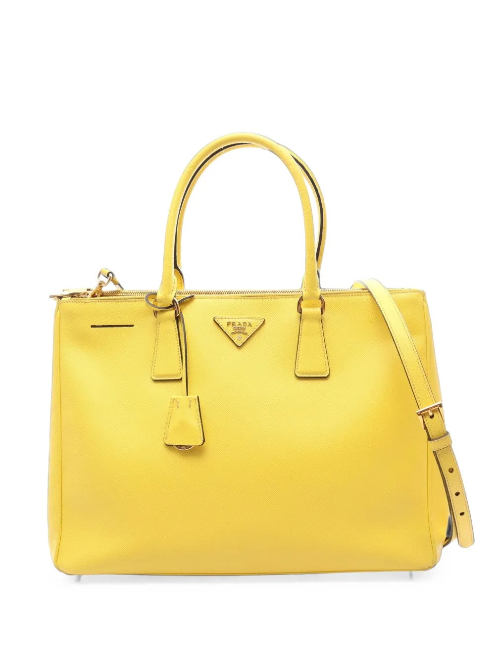 2000s Saffiano Lux tote bag