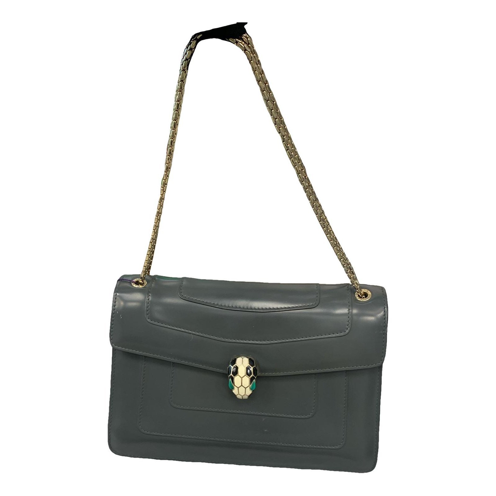 Serpenti leather handbag