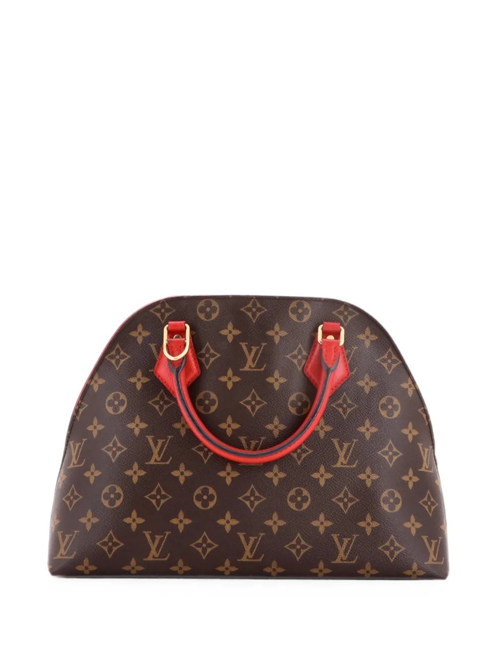 Alma BNB Handbag Monogram Canvas with Leather satchel
