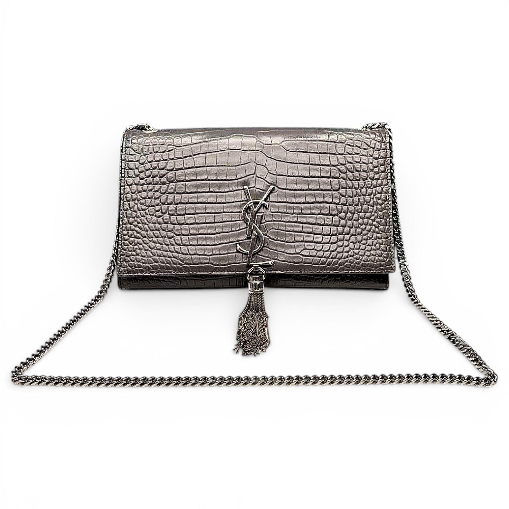 Pompom Kate leather handbag