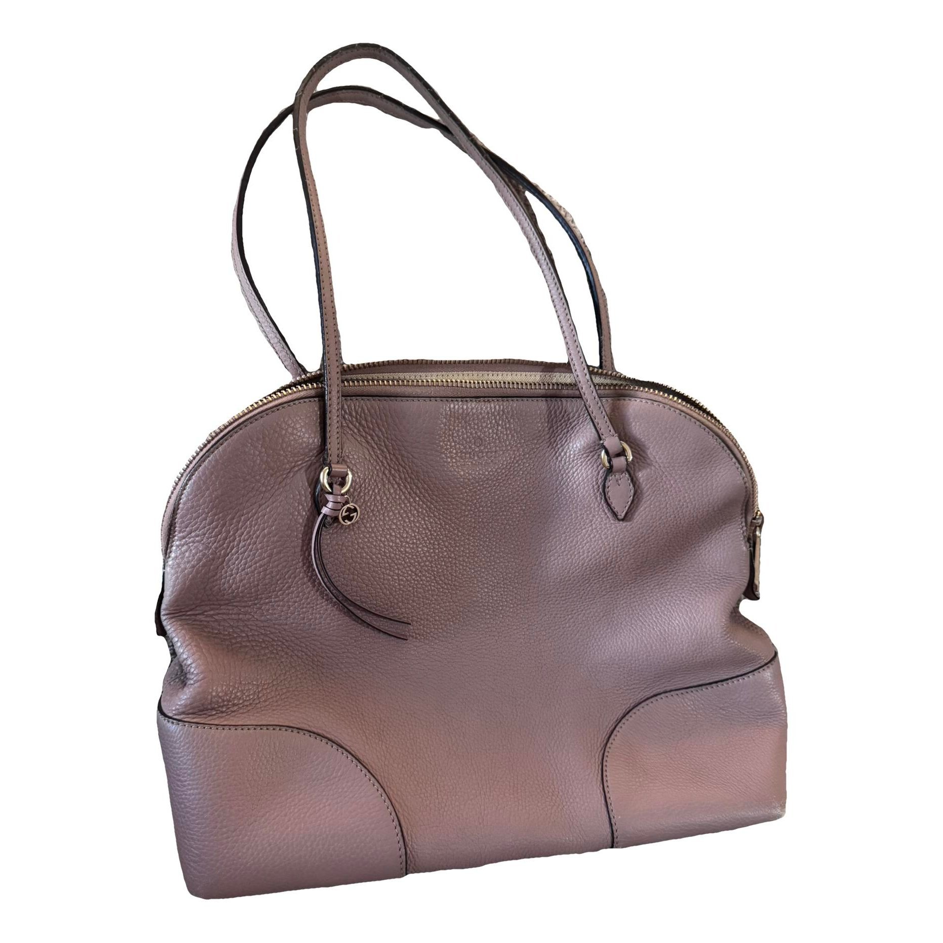 Dôme patent leather handbag