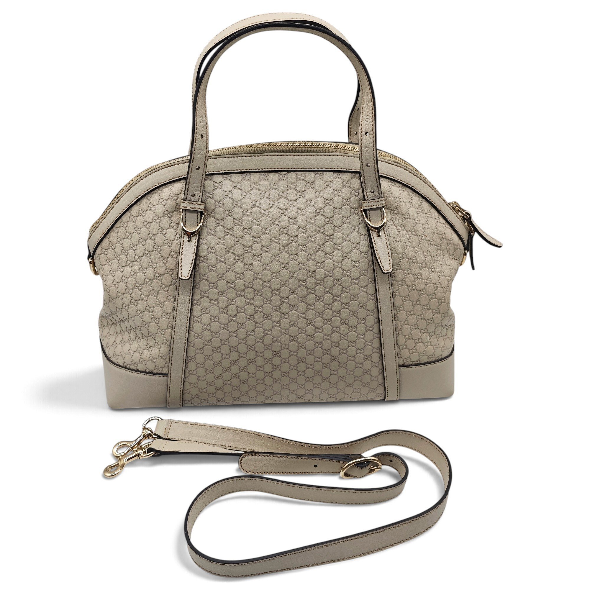 Dôme leather handbag