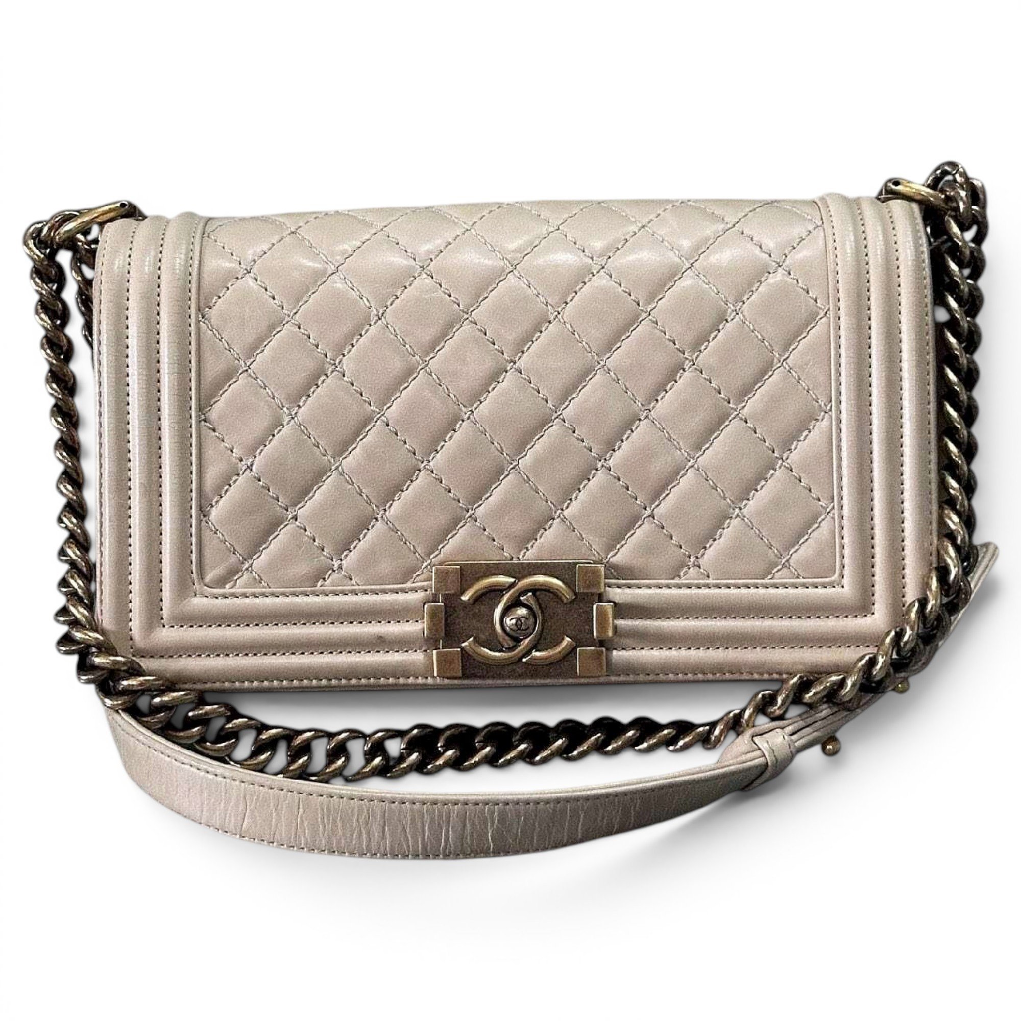 Boy leather crossbody bag