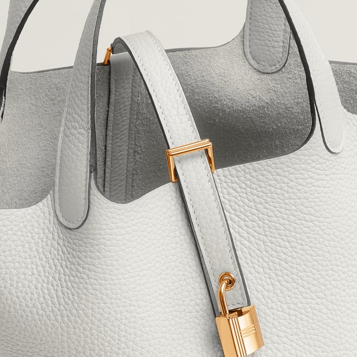 New White Picotin Lock 18 Bag