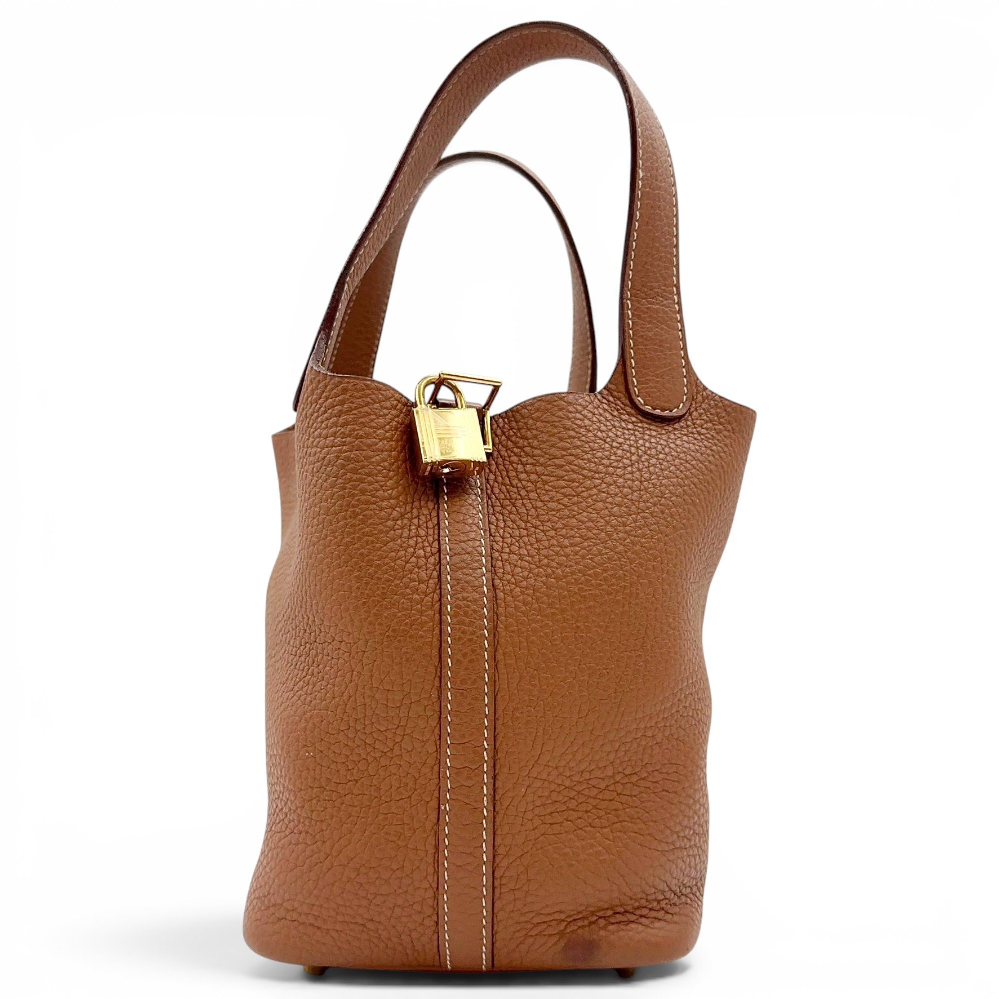 Picotin leather handbag